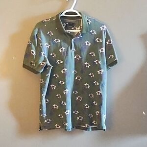 Le31  olive Green Men's Polo (size med)